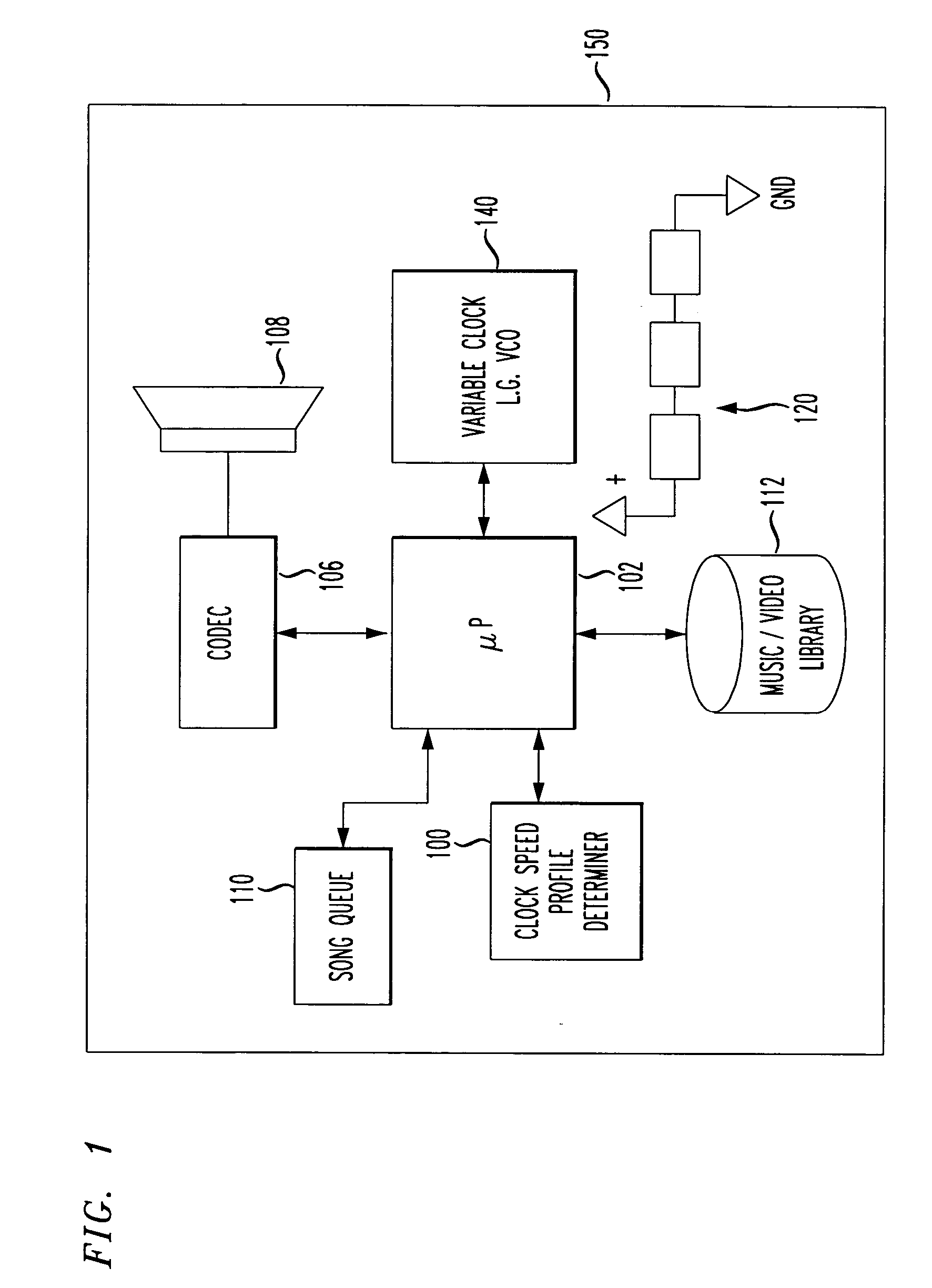 Adaptive power management in portable entertainment device