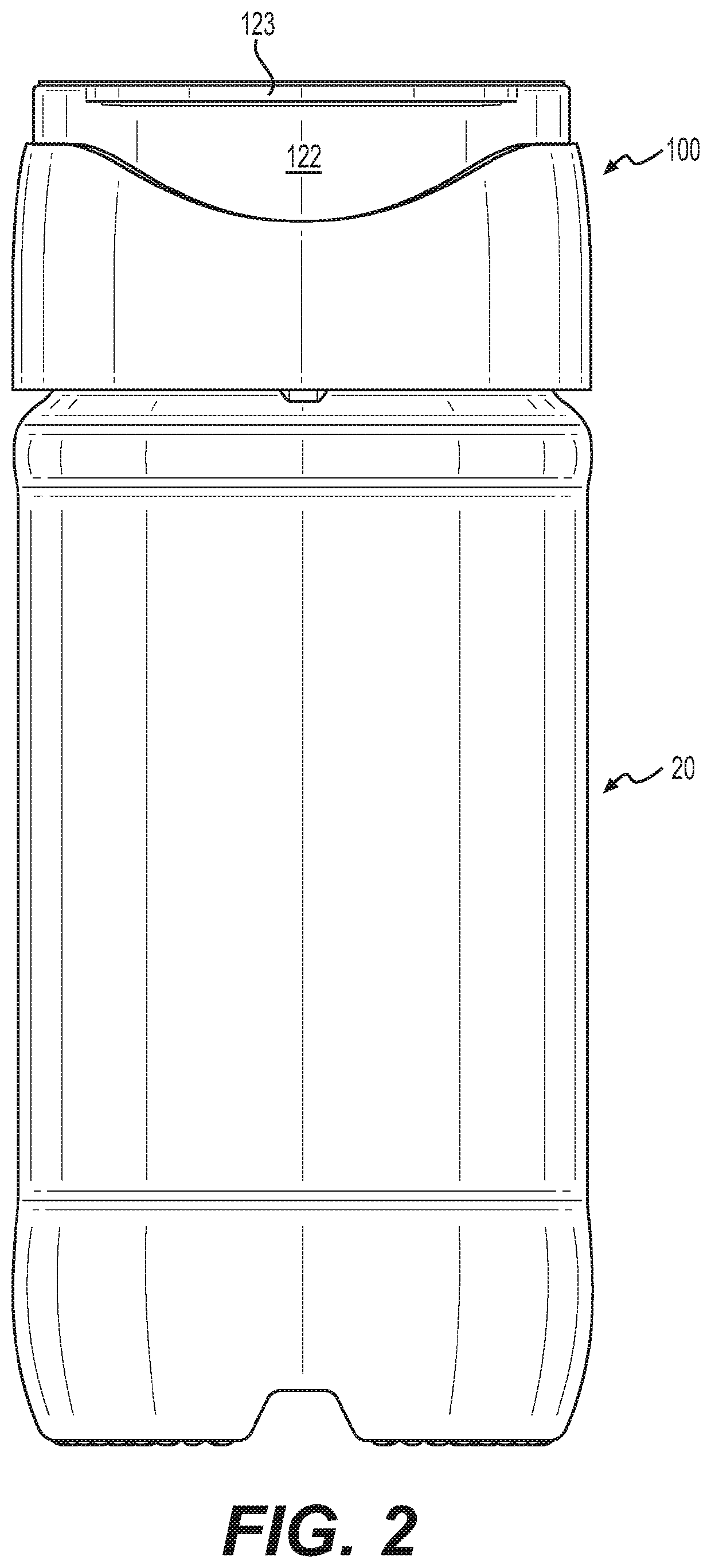 Dispenser package with flip-up lid and method of making the same