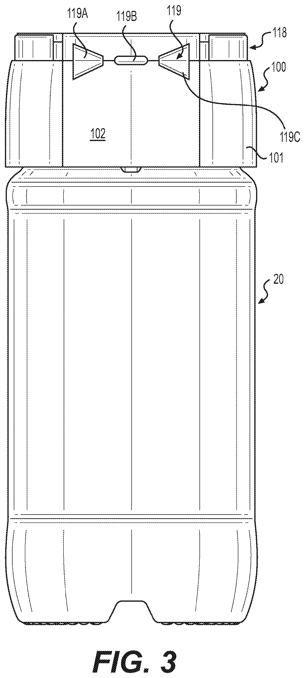 Dispenser package with flip-up lid and method of making the same