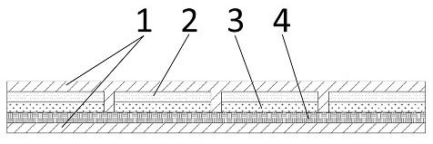 Low-alternating-current-loss high-temperature superconducting conductor based on multi-filament processing