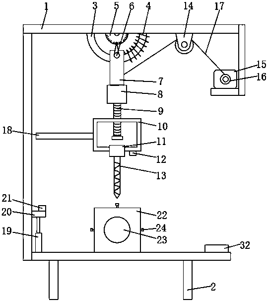 An orthopedic positioning drilling device