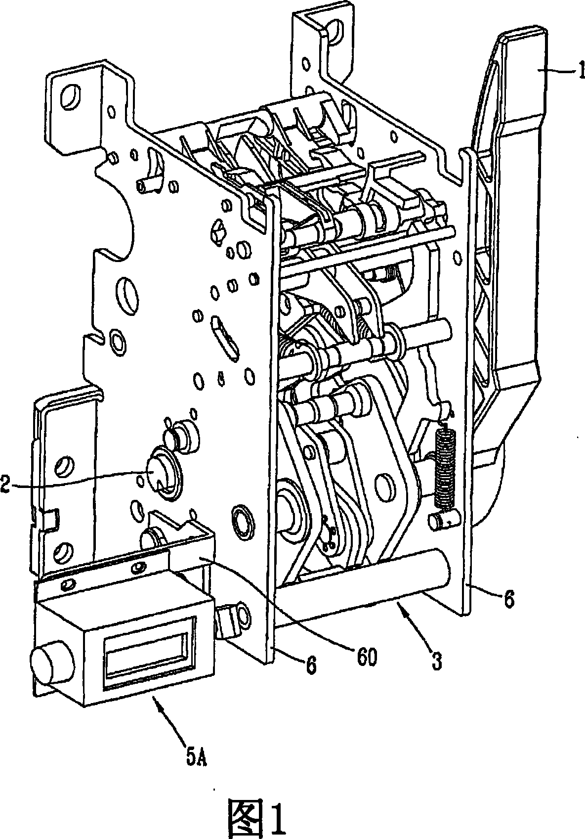 Operation counter driving apparatus for air circuit breaker