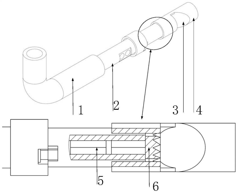 Blade tip gap measuring device, system and method based on endoscope and linear structured light