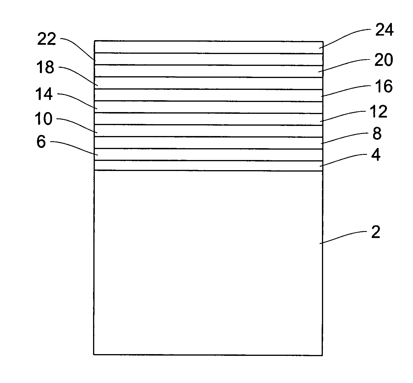 Structure of high power edge emission laser diode