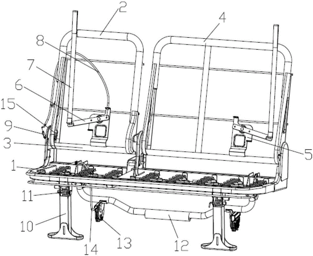Automobile back-row seat