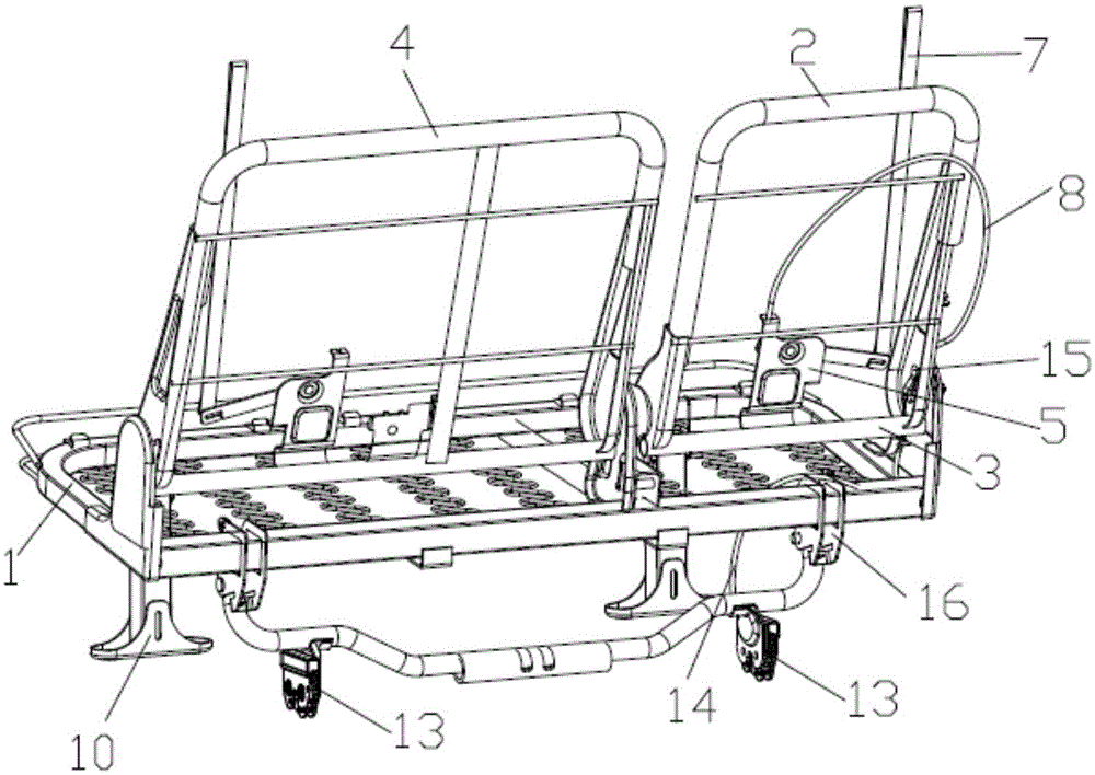 Automobile back-row seat