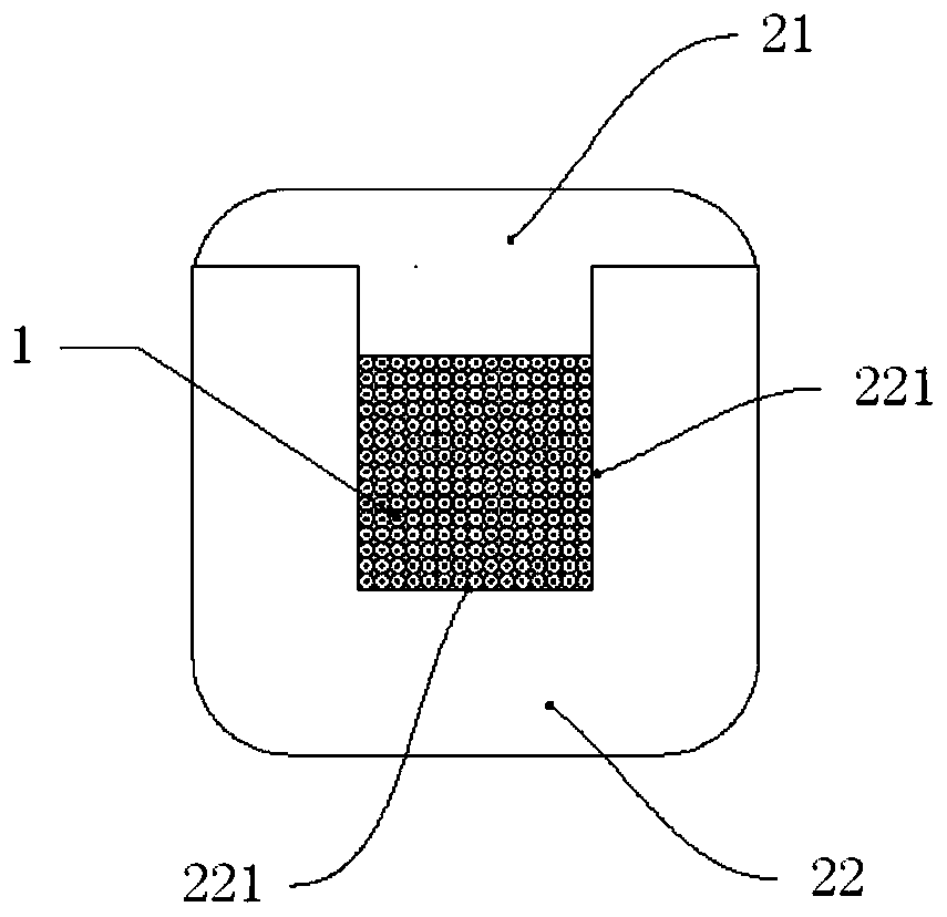 Two-dimensional optical fiber array