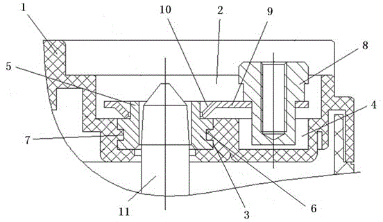 A lead-acid battery terminal welding structure