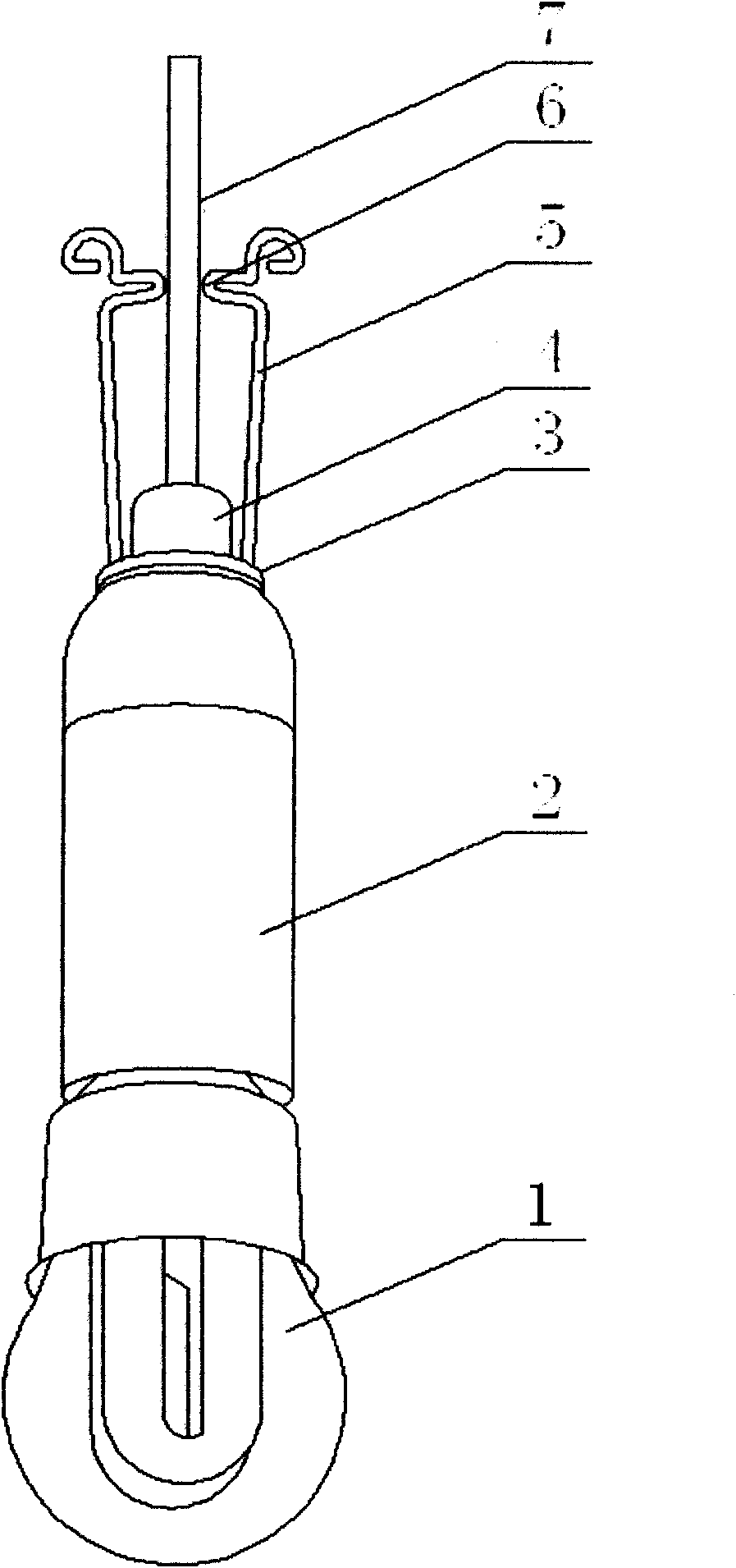 Elastic support of lampshade of paper lamp and manufacturing method