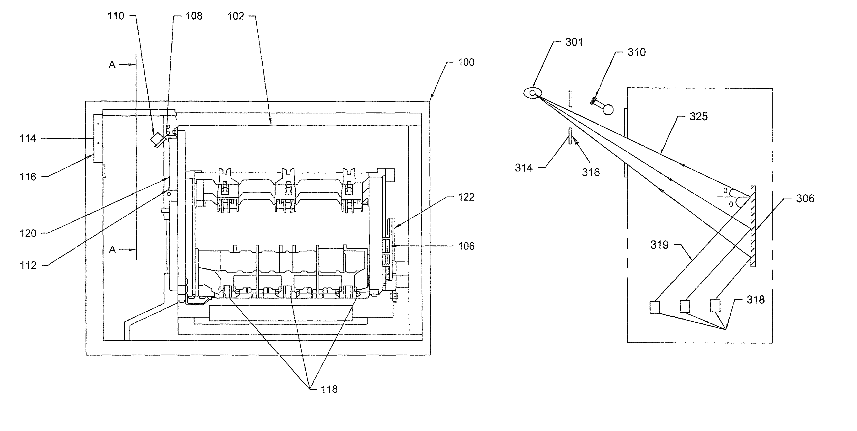 Switchgear assembly including a transparent viewing port for visual observation of contacts