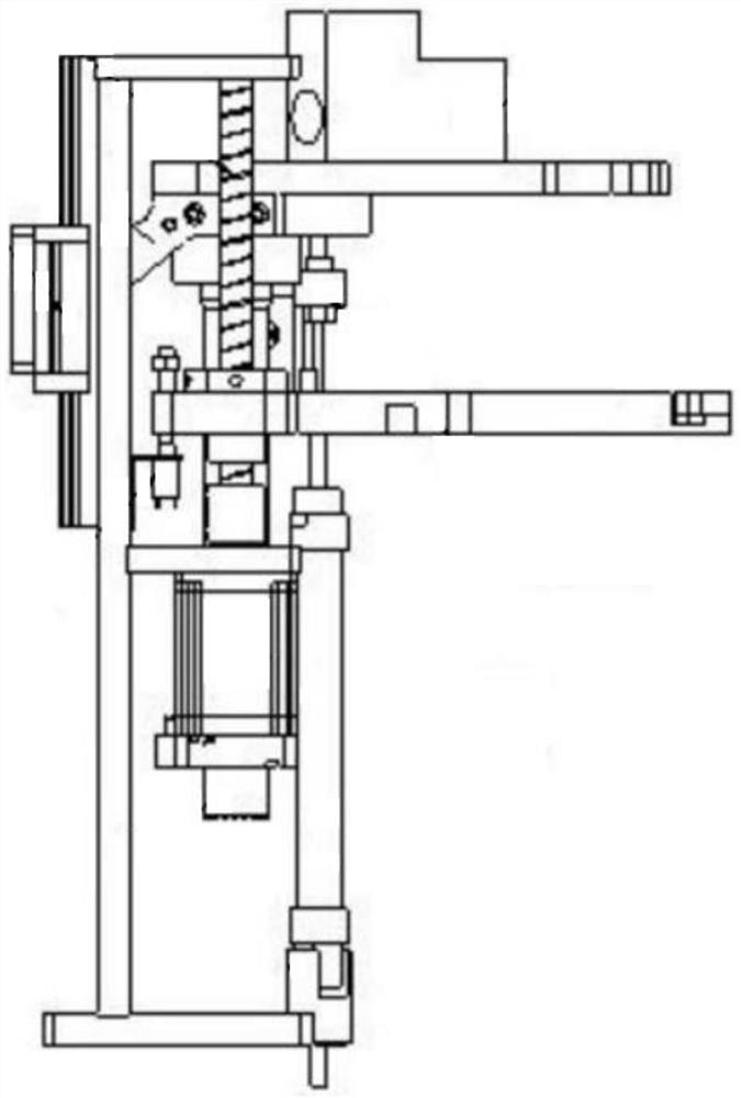 Liftable machine head and hosiery knitter