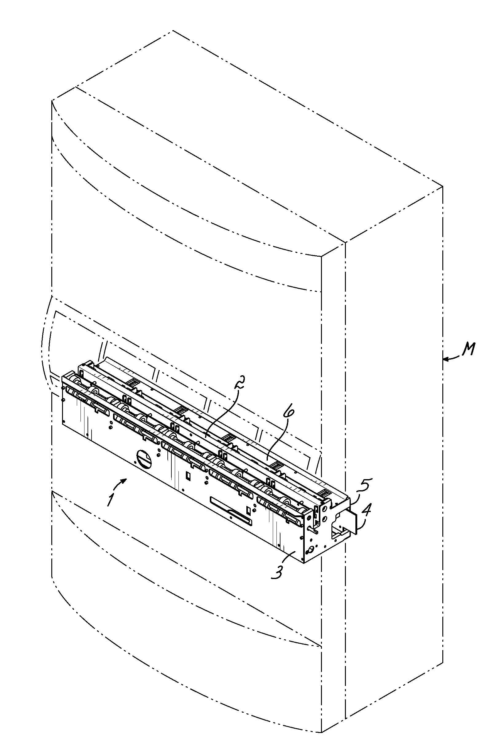 Multi-channel perforated ticket separation mechanism