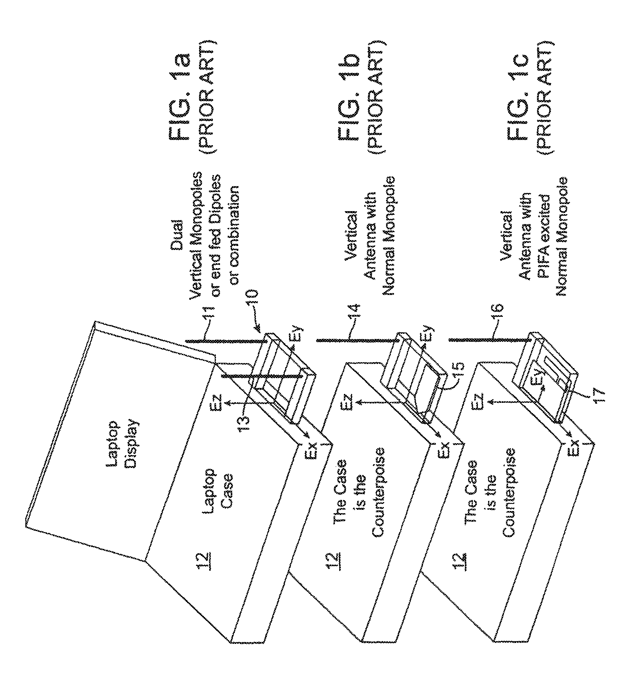 Antenna configurations for compact device wireless communication