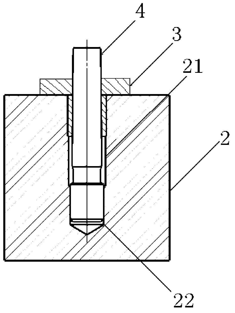 Threaded hole processing method with positioning function