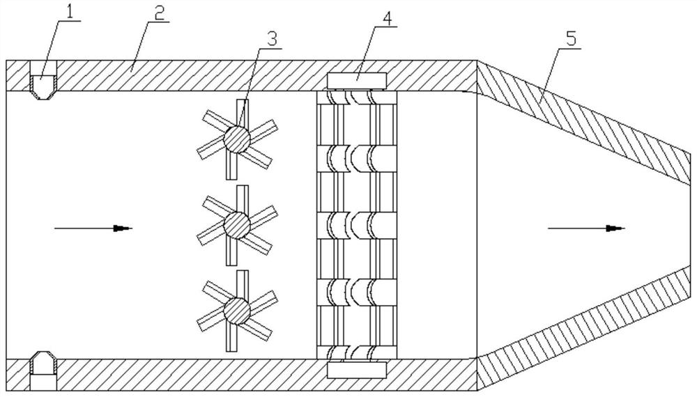 A hydraulic self-driven drag-reducing mucus dilution release device