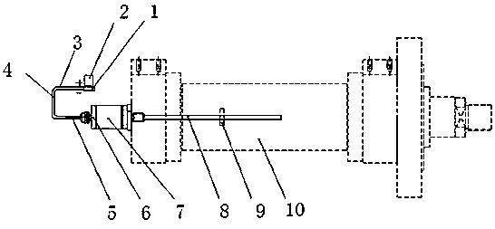 Device and method for offline rapidly detecting hydraulic cylinder magnetic ring