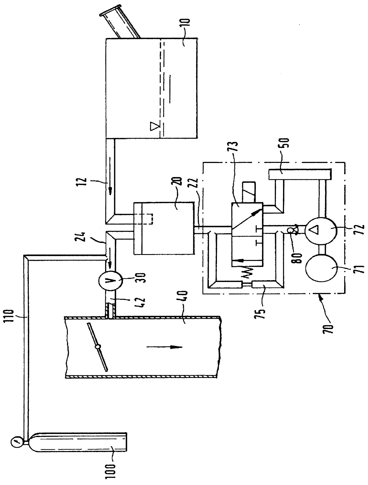Device for diagnosis of a tank ventilation system of a vehicle