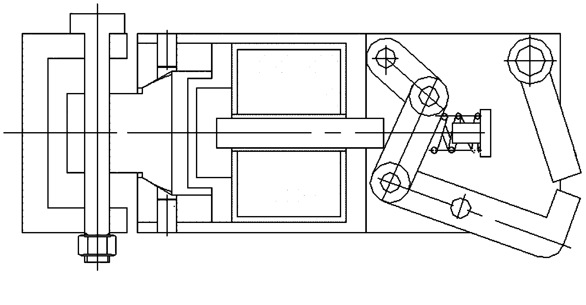 Electric control separation mechanism of unmanned aerial vehicle and parachute