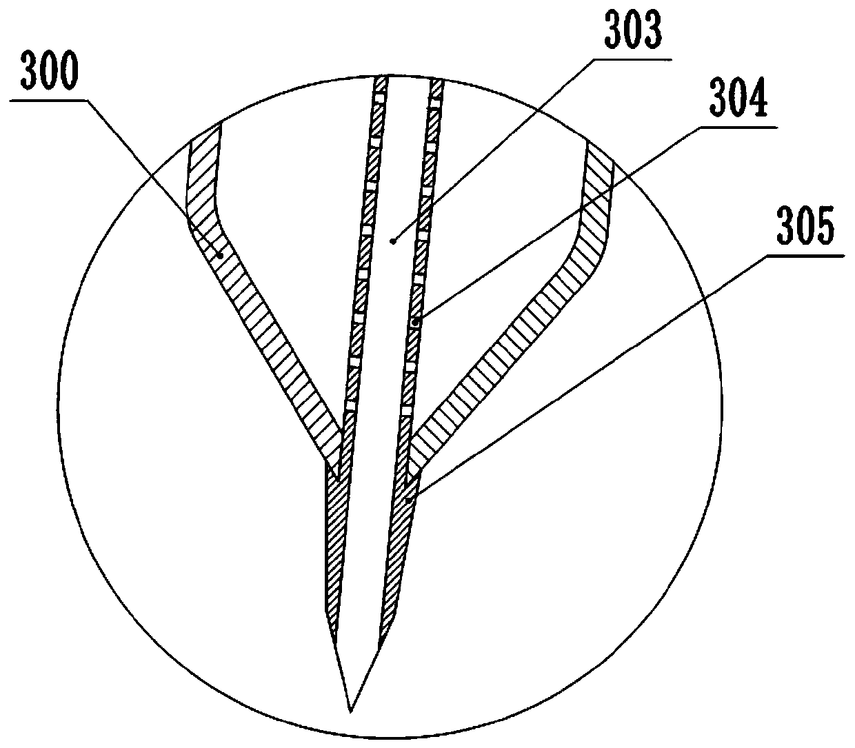 Fixing device for fruit tree planting