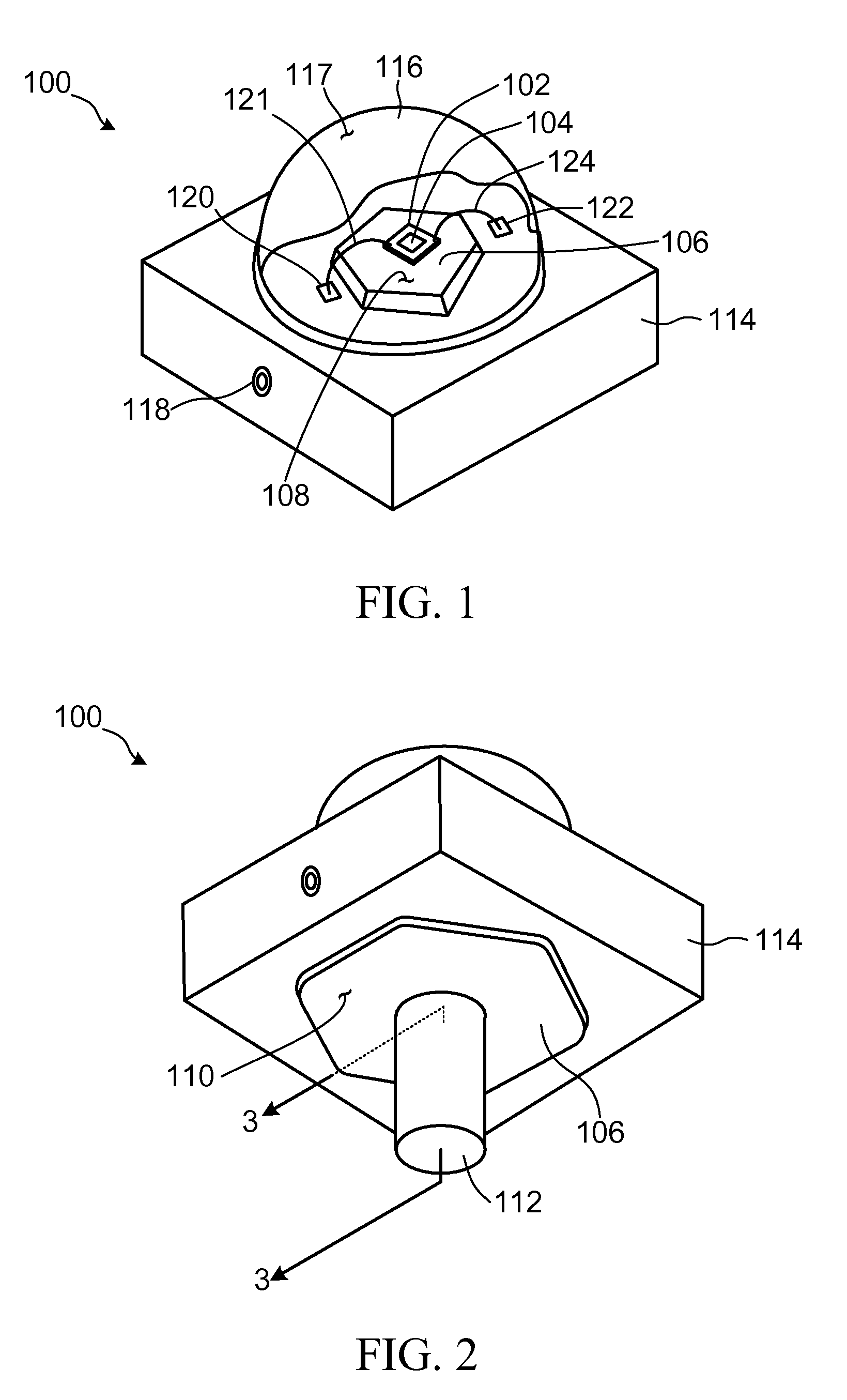 Light emitting diode for mounting to a heat sink