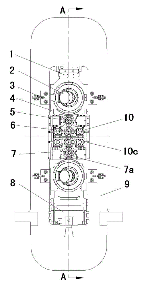 Multi-dimensional controllable modularization six-roller mill