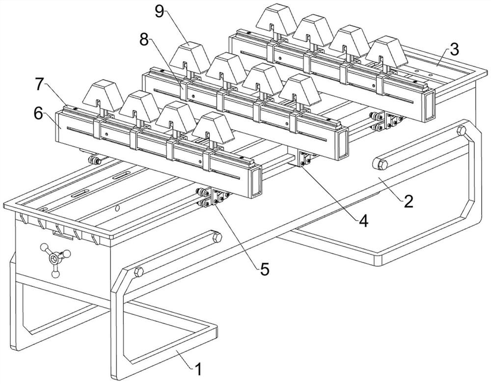 Adjustable supporting device for steel bar truss floor support plate