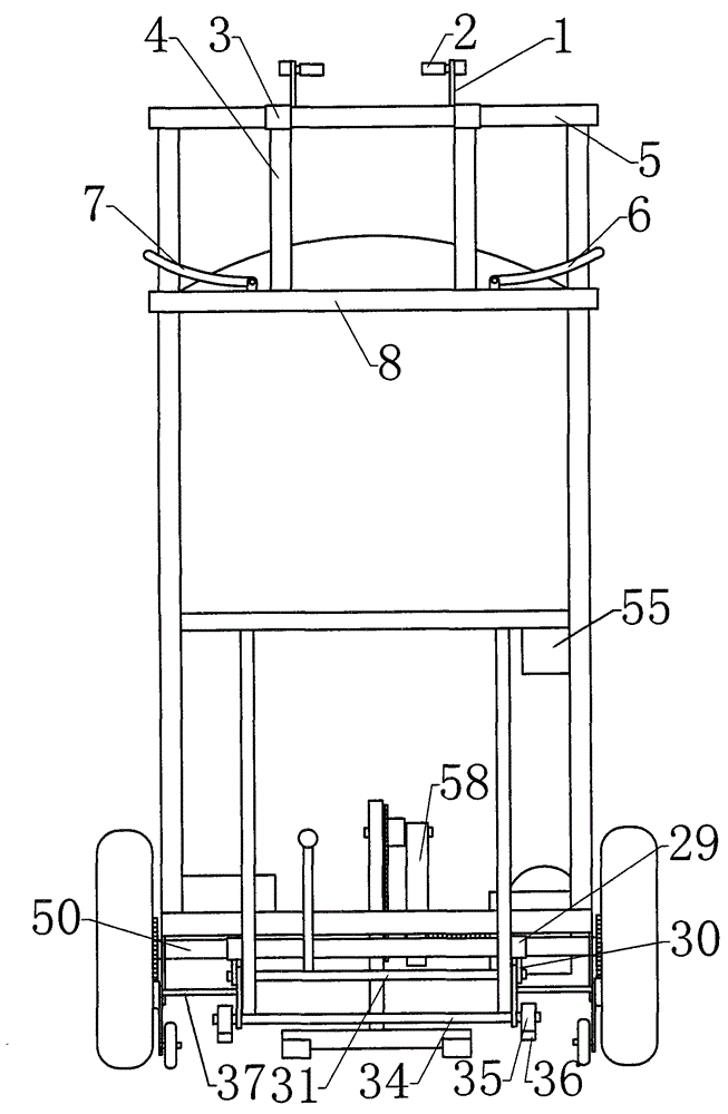 Energy-saving A type auxiliary electric stair-climbing wheel chair