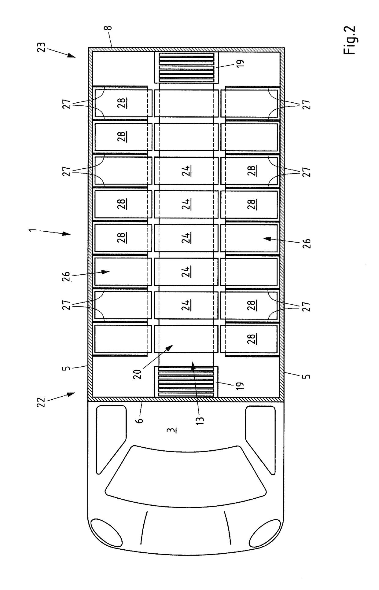 Delivery Vehicle and Method for Delivering Consignments at Different Locations on a Delivery Route