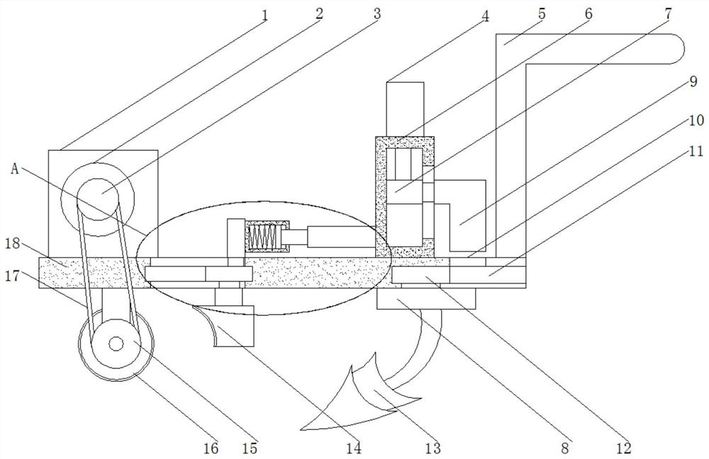 Convenient-to-clean ditcher for agricultural production