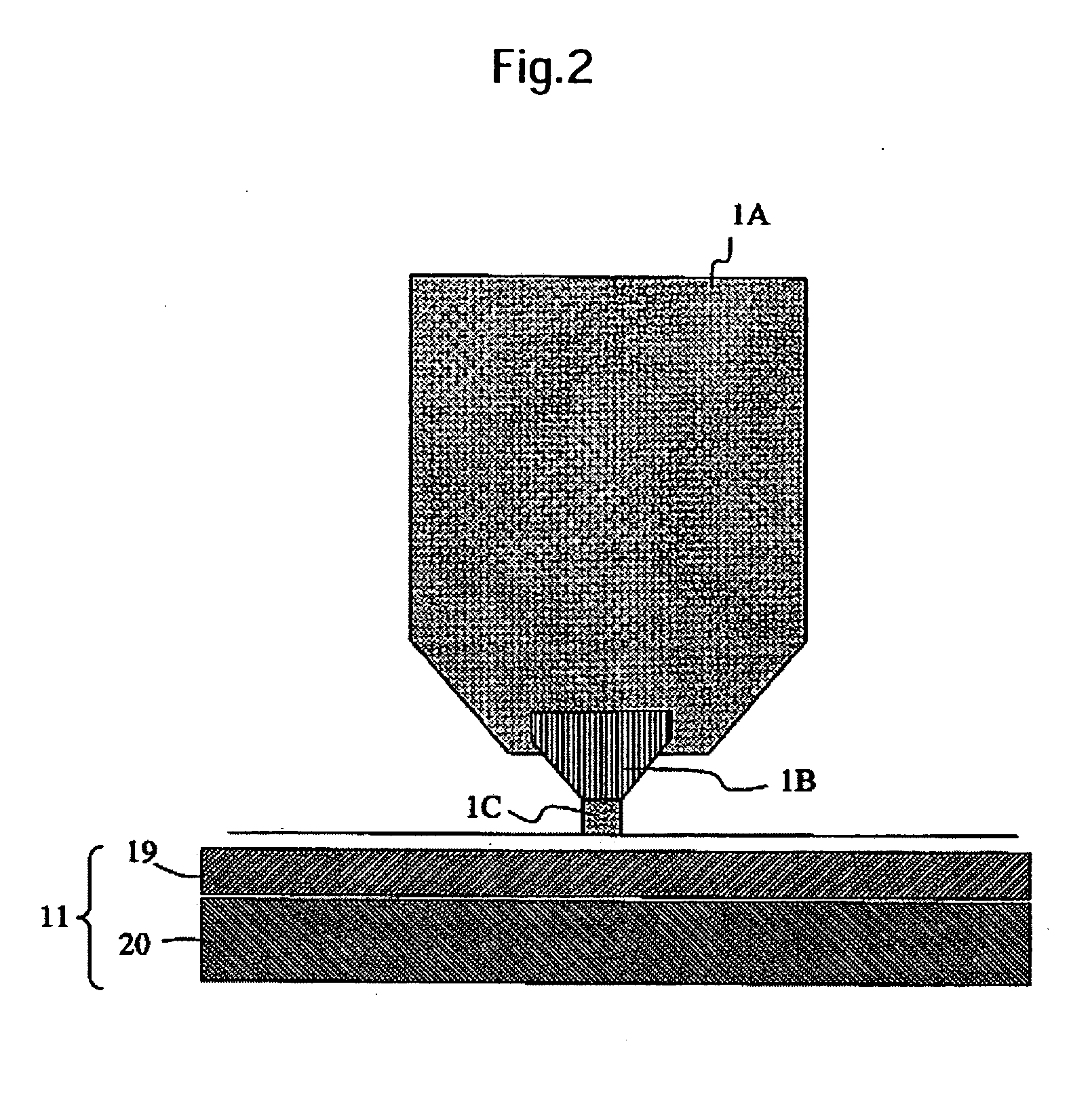 Magnetic head for perpendicular recording and fabrication process