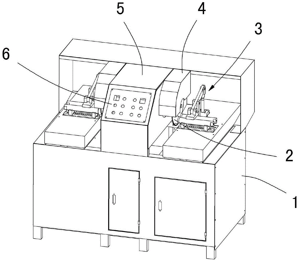 Workpiece clamping mechanism for cutting equipment for cylinder of shock absorber