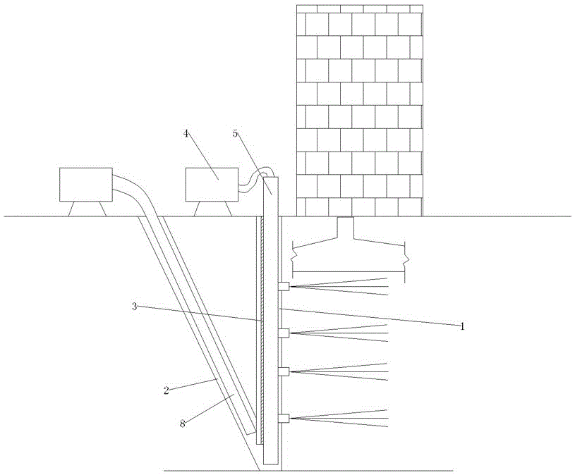 Correction method for building on ground foundation