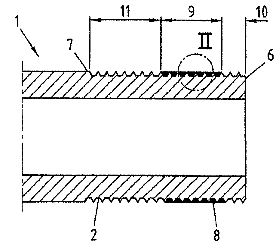 Connection element for producing a fluid-tight screw connection, and method for the production thereof
