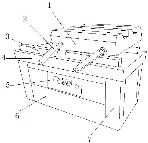 A packaging device for cooked food