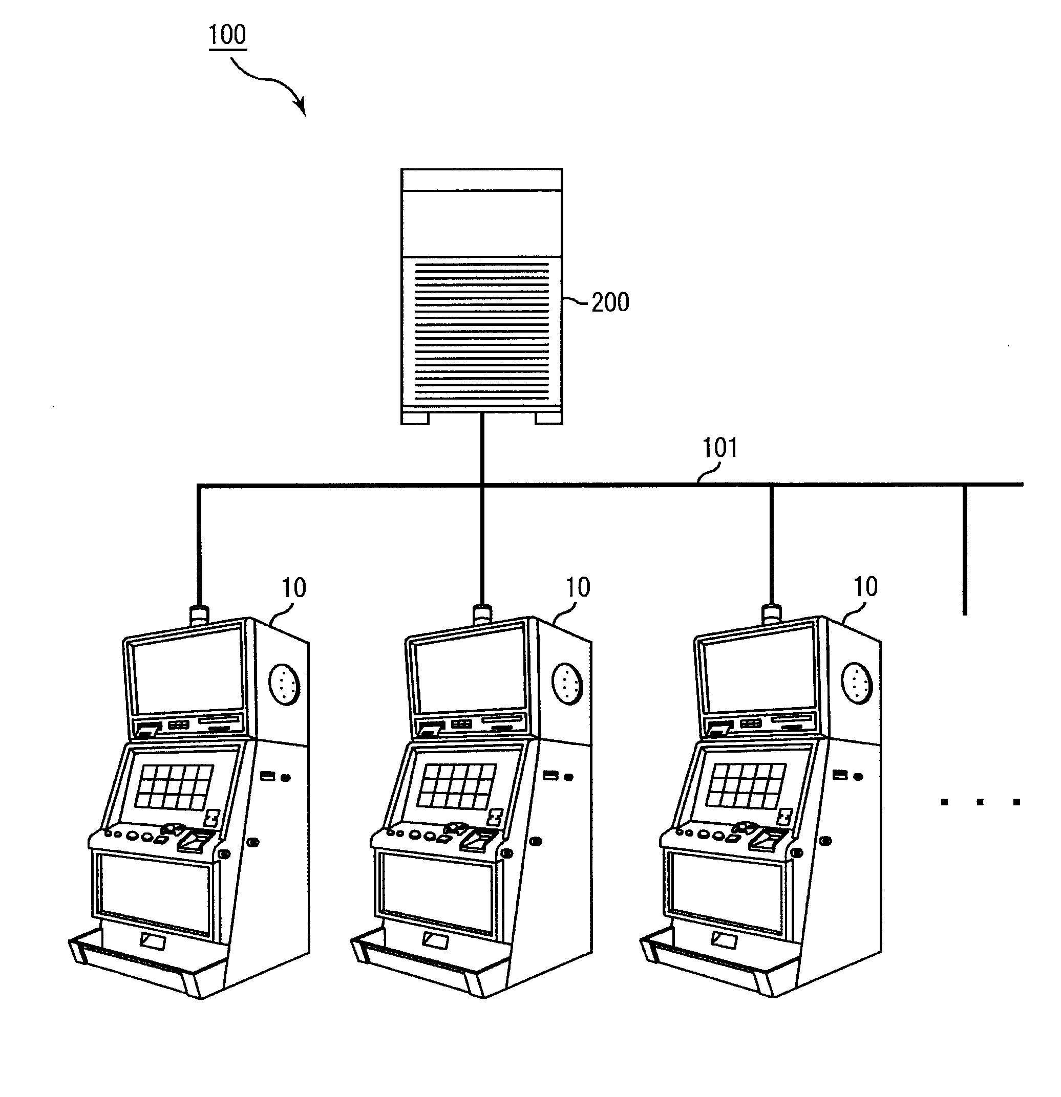 Gaming machine and gaming system accumulating betted game media and method for controlling the gaming machine