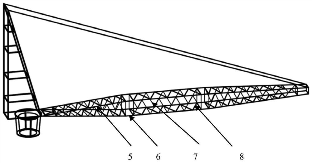 Method for determining decline rate of bearing capacity of ocean platform crane
