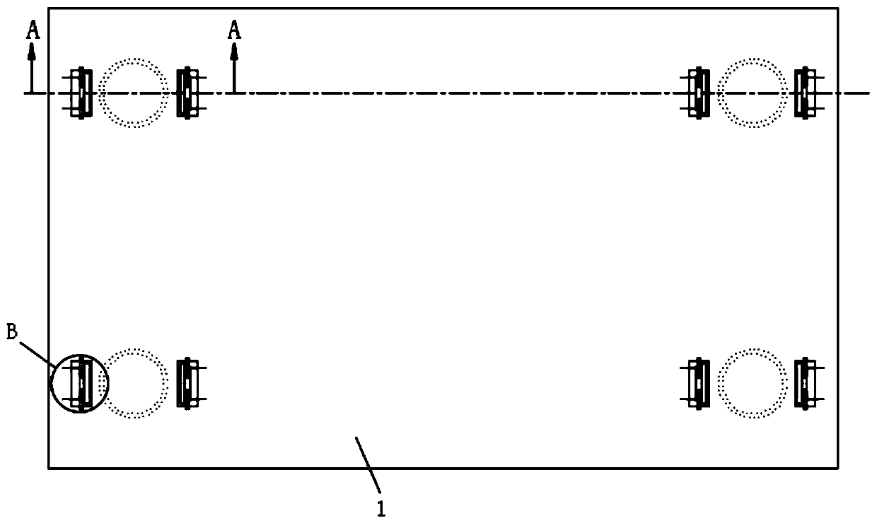 Fixing plate for cardiac post-surgery arteriovenous pressure sensors