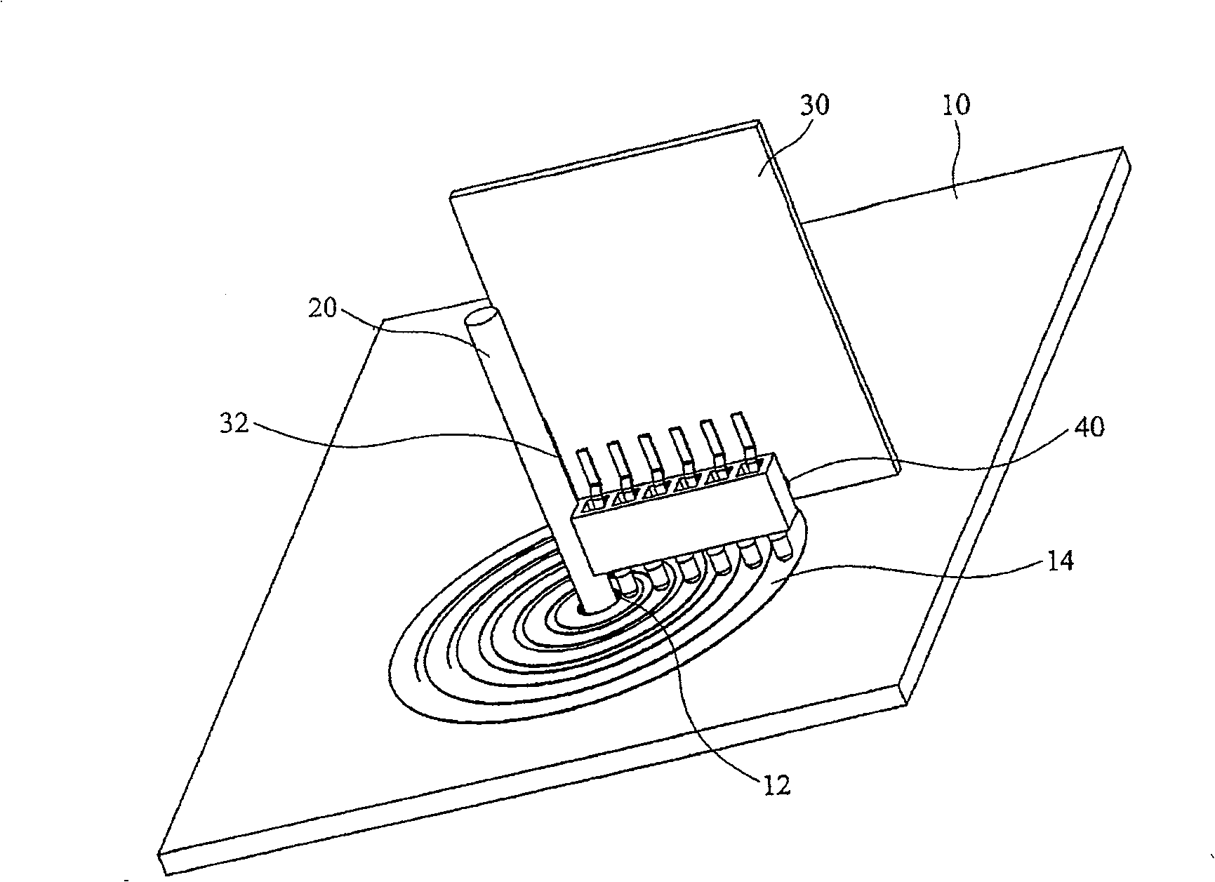 Structure of electric connection