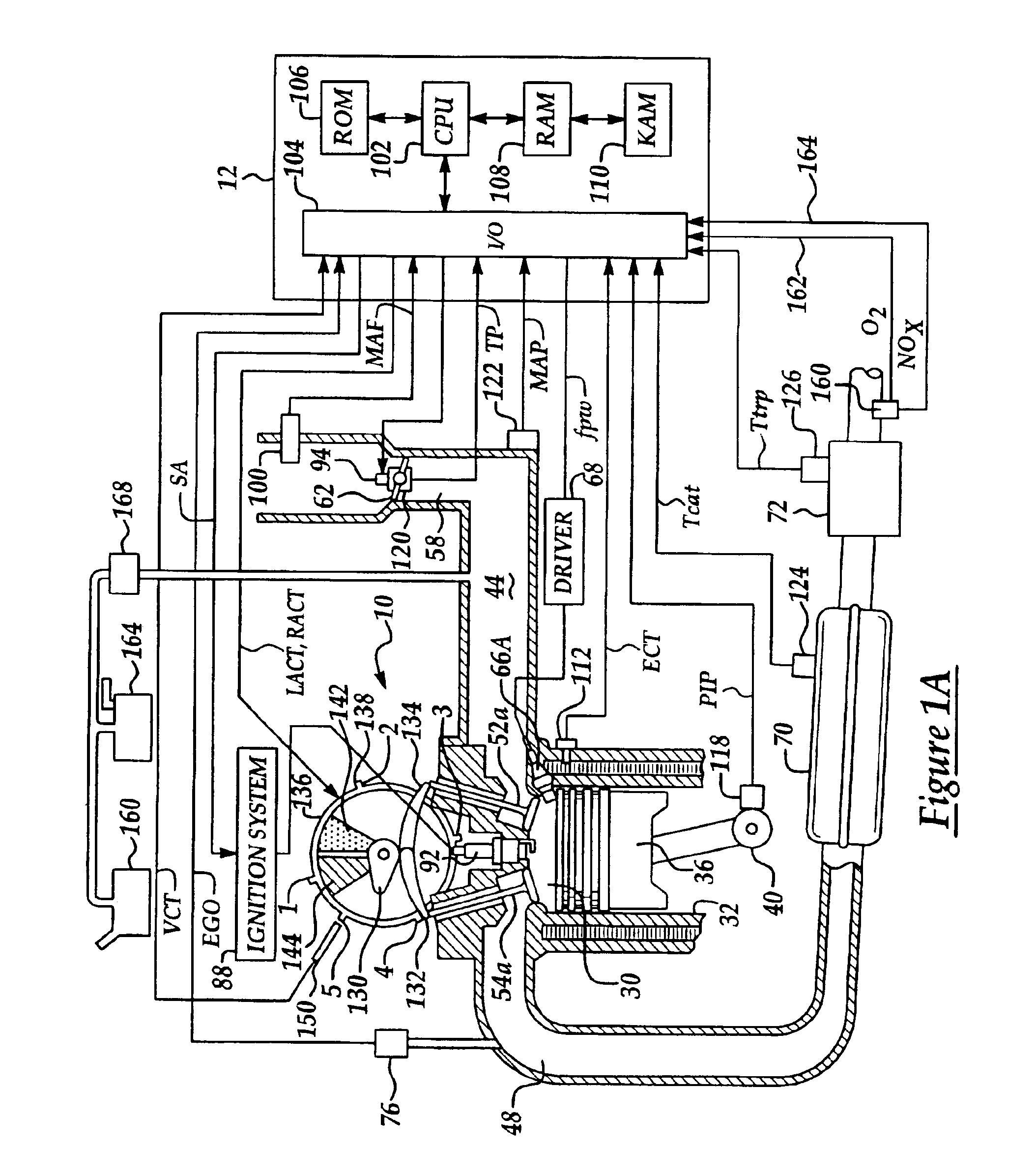 Method and system of adaptive learning for engine exhaust gas sensors
