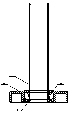 Support frame structure for spindle container