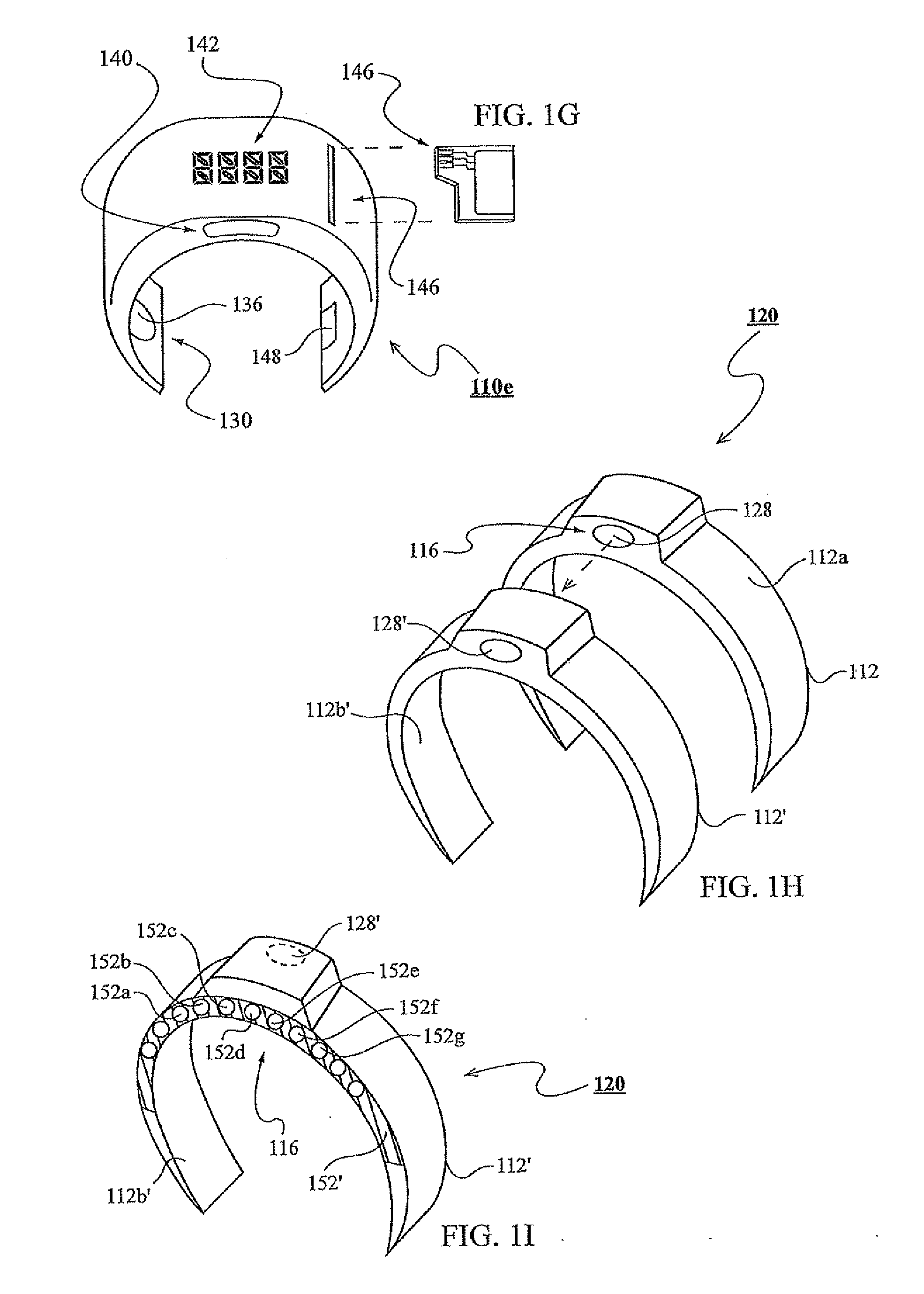 Finger-worn devices and related methods of use