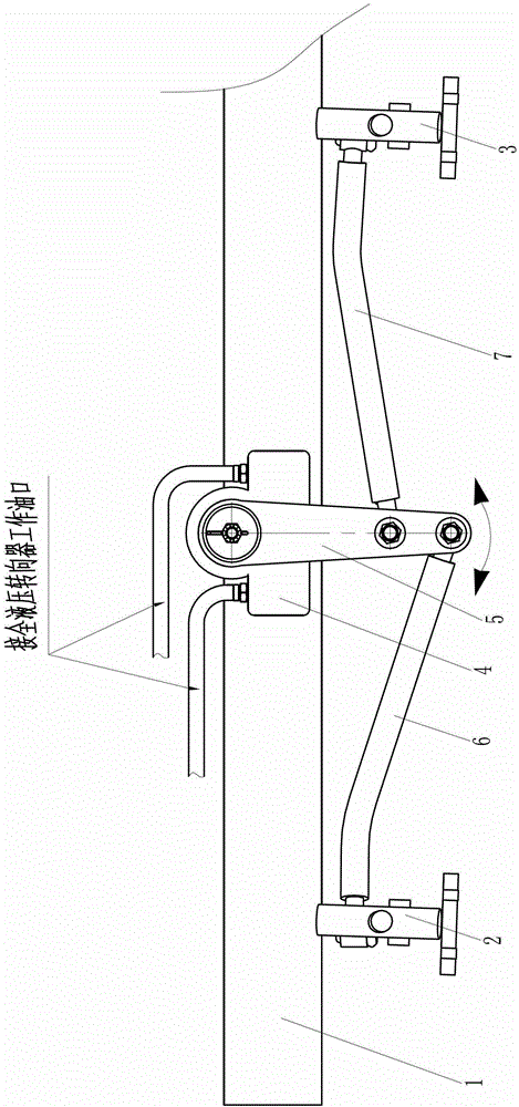 Full hydraulic steering system of double front axle passenger ladder car