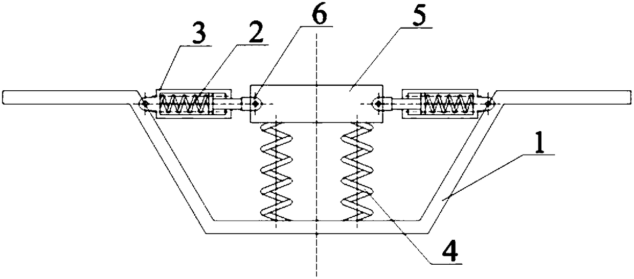 Secondary quasi-zero dynamic stiffness suspension and bogie for low-floor trams