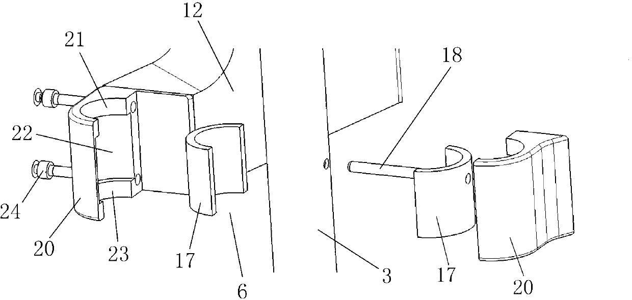 Hanger opening structure of multiple medical displayers