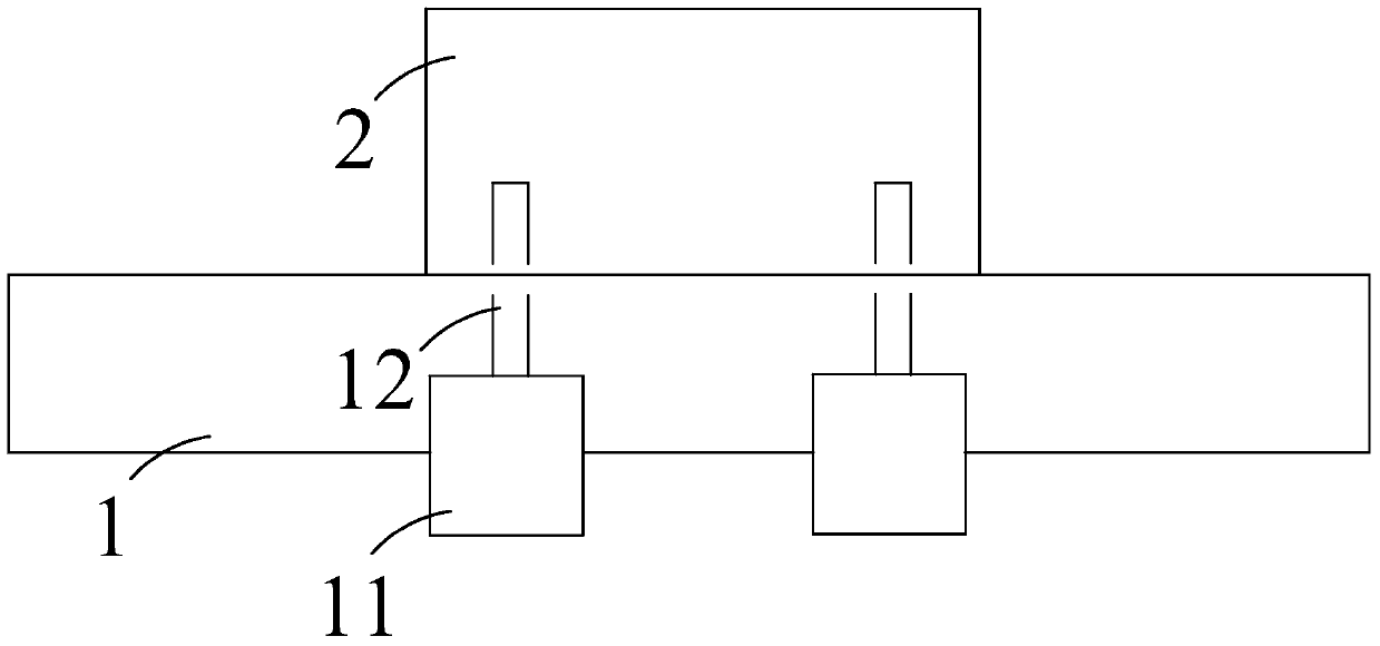 Steering gear clamping device and clamping method suitable for steering gear test platform