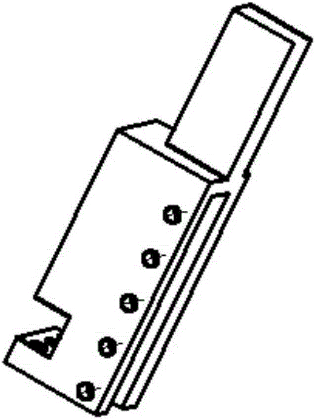 Method for machining narrow-space large-overhanging casing part and clamp