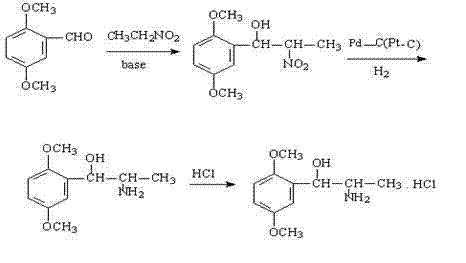 Preparation method for erythro-structure methoxamine hydrochloride