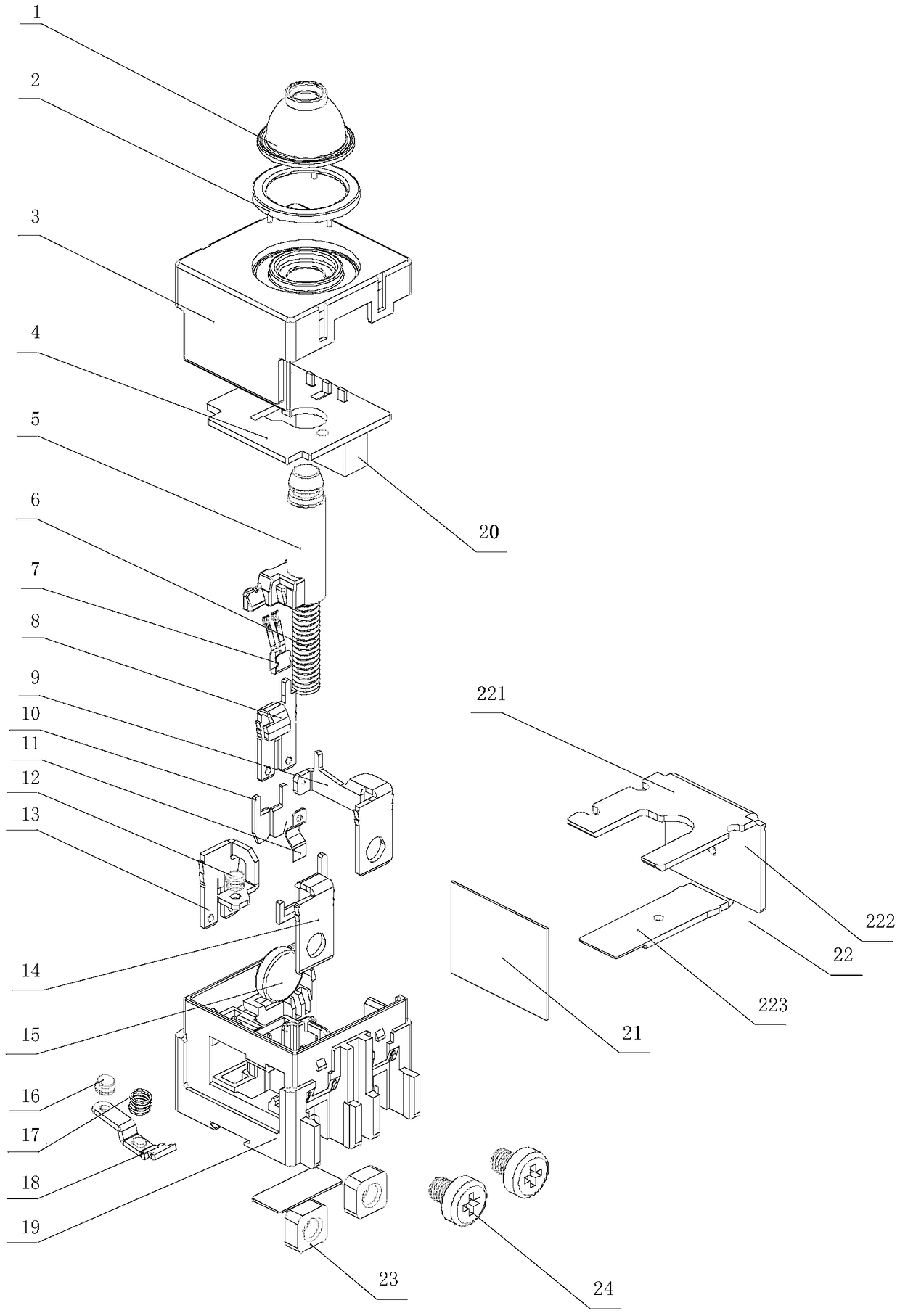 A switch with power failure protection function