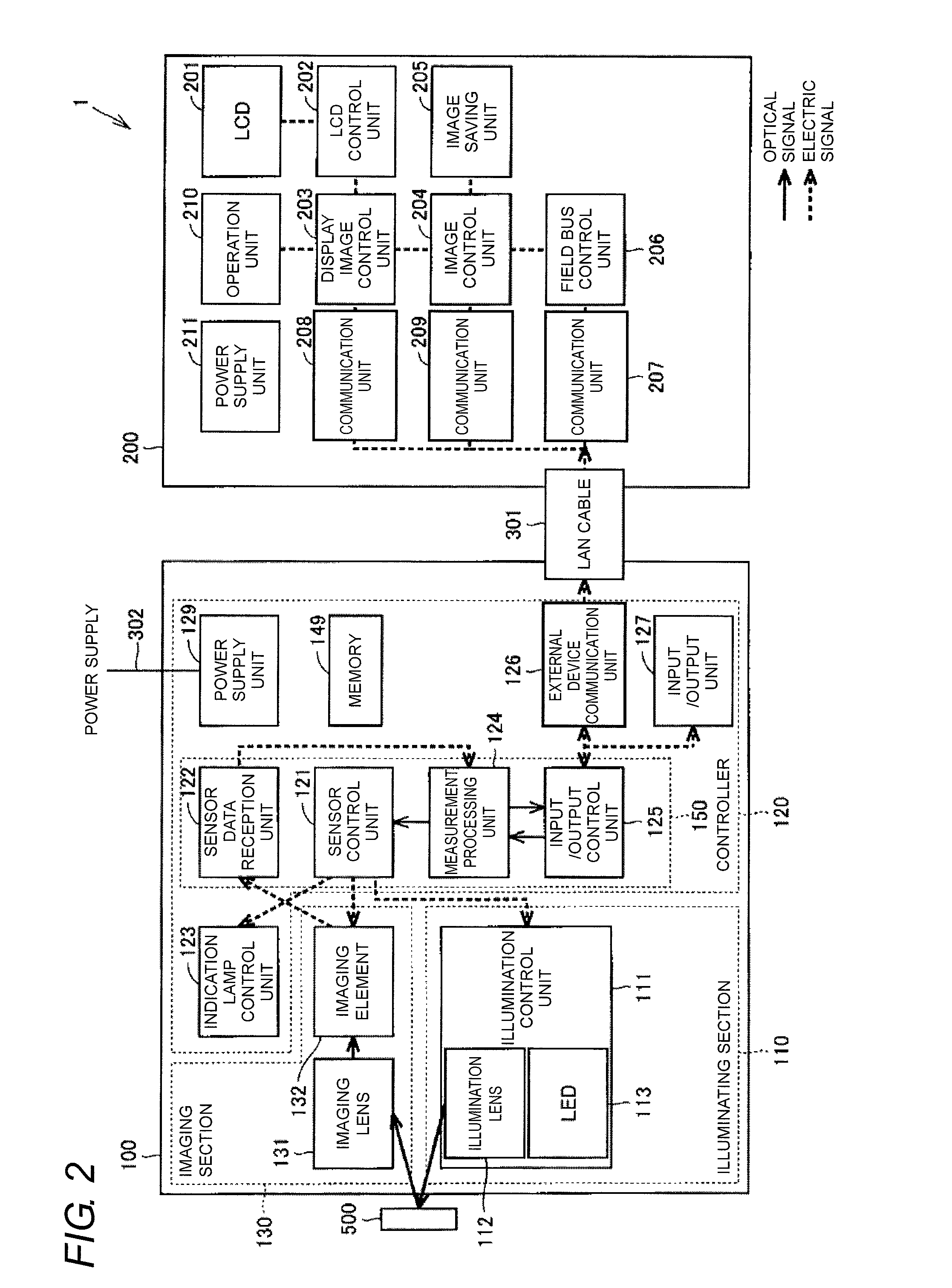 Imaging device with a heat dissipating member