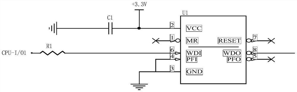 Automatic power-down restart circuit and corresponding Internet-of-things gateway